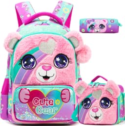 Kids School Backpacks for Girls Boys Backpack with Lunch Bag for Elmentary Students