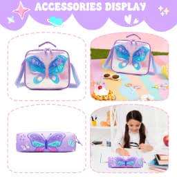 Kids School Backpacks for Girls Boys Backpack with Lunch Bag for Elmentary Students