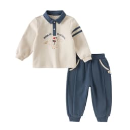 Dave Bella Children Autumn Spring Polo T-shirt Trousers Suits Boys Pullover+Pant 2Pcs Sets Costume Tracksuits Clothes DB3253484
