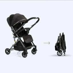 2026 New High-view Baby Stroller, Can Sit or Lie Down, One-button Easy Folding High-view Newborn Baby Umbrella Stroller