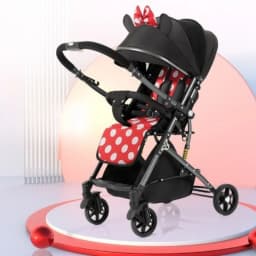 2026 New High-view Baby Stroller, Can Sit or Lie Down, One-button Easy Folding High-view Newborn Baby Umbrella Stroller