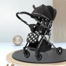 2026 New High-view Baby Stroller, Can Sit or Lie Down, One-button Easy Folding High-view Newborn Baby Umbrella Stroller