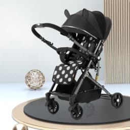 2026 New High-view Baby Stroller, Can Sit or Lie Down, One-button Easy Folding High-view Newborn Baby Umbrella Stroller