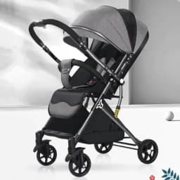 2026 New High-view Baby Stroller, Can Sit or Lie Down, One-button Easy Folding High-view Newborn Baby Umbrella Stroller