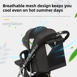 2026 New High-view Baby Stroller, Can Sit or Lie Down, One-button Easy Folding High-view Newborn Baby Umbrella Stroller