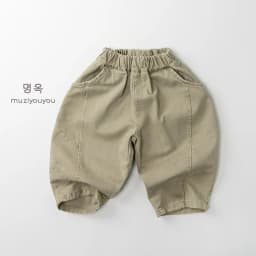 2026 Spring New Children Casual Pants Boys Girls Vintage Harem Pants Baby Loose Trousers Solid Toddler Pants Kids Clothes