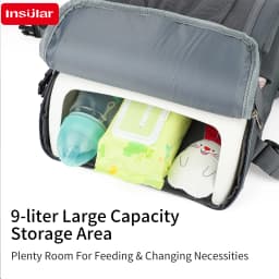 Fashion 2-IN-1 Seat Suit Multi-functional Anti-slip Booster Seat +Diaper Bag Portable Dining Chair Seat Cushion Convenient 1-3Y