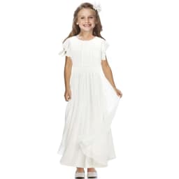 Casual Long Dress for Girls Summer Dress Flower Girl Dresses for Wedding for 4 to 13 Years