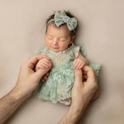 Sage Green Baby Photography Props Newborn Girl Lace Romper Infant Photoshoot Outfits Vintage Studio Posing Clothes Dress