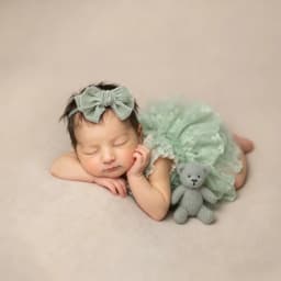 Sage Green Baby Photography Props Newborn Girl Lace Romper Infant Photoshoot Outfits Vintage Studio Posing Clothes Dress