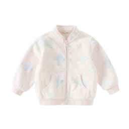 Dave Bella Children Autumn Jacket Girls Polar Fleece Topcoat Boys Long Sleeve Outerwear Kids Clothing Casual Cute Print DB396-JJ