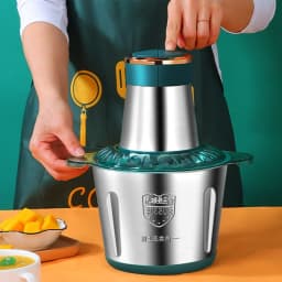 DWiusty Multi functional meat grinder, household food processor, stainless steel electric meat grinder, meat mixing and filling machine
