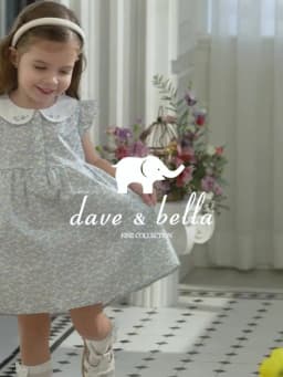 Dave Bella Girls Dresses Summer Kids Pure Cotton Dress Children Clothes Elegant Floral Print Princess Cute Charm Party DB2262345