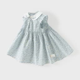 Dave Bella Girls Dresses Summer Kids Pure Cotton Dress Children Clothes Elegant Floral Print Princess Cute Charm Party DB2262345