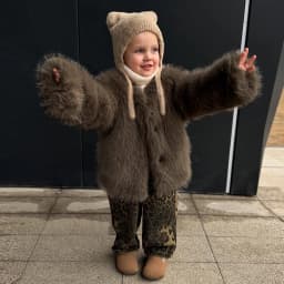 2026 Childrens Faux Fox Fur Coat Thicken Warm Kids Girls Winter Fur Jacket Trendy Toddler Little Girl Outerwears Baby Girls Fur