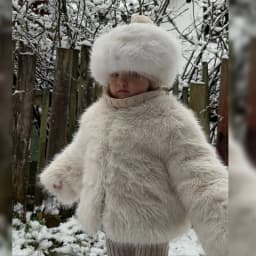 2026 Childrens Faux Fox Fur Coat Thicken Warm Kids Girls Winter Fur Jacket Trendy Toddler Little Girl Outerwears Baby Girls Fur