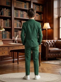 Txjojn New Boys Casual Suits 2 Pieces Jacket Pants School Activities Wear Handsome Homecoming Suit Set Performance Tuxedo 2-20T
