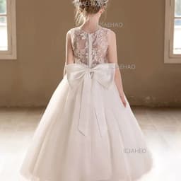 2026 Host Piano Performance Pageant Costume Children Girls Formal New Flower Girl Wedding Kids Party Banquet Princess Gown