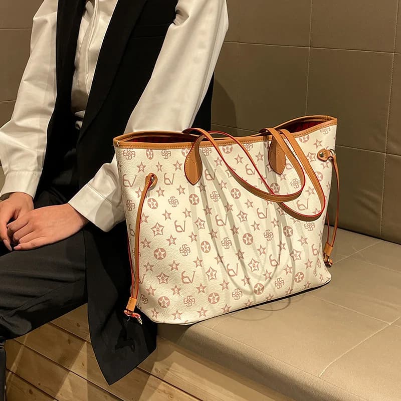 Large capacity shopping handbag, new fashionable women's chain strap shoulder bag, casual party women's bag