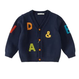 Dave Bella Sweater For Boys Children Autumn Clothing Cardigan Sweater Topcoat Spring Casual Navy Fashion Letter Gentle DB3262895
