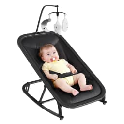 2-in-1 Baby Bouncer with Rocking Portable Bouncer Seat for Infant to Toddler with Removable Cushion Cover Ergonomic Design