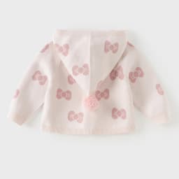 Dave Bella Sweater Autumn Sweater Cardigan Children Clothing Bow Girls Spring Coats Hoodie Casual Elegant Pink Fashion DB3262926