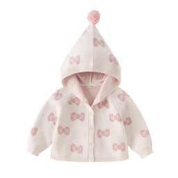 Dave Bella Sweater Autumn Sweater Cardigan Children Clothing Bow Girls Spring Coats Hoodie Casual Elegant Pink Fashion DB3262926