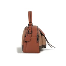 Classic Elegant Leather Crossbody Diaper Bag: Luxury Women's Handbag With Vintage Designer Look And Large Capacity Messenger