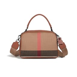 Classic Elegant Leather Crossbody Diaper Bag: Luxury Women's Handbag With Vintage Designer Look And Large Capacity Messenger