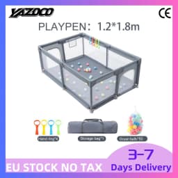 All-in-One Large Baby Play Yard Soft Shock Absorbing Padding Integrated Ball Pit Safety Playpen Indoor Outdoor Multi-Scene Toddler Activity Center For 0-5 Years Old Baby Home Garden Daily Use