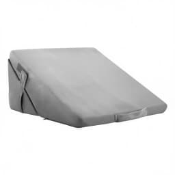 Incline Bed Pillow, Adjustable Orthopedic Triangular Pillow, Foam Filling, Washable Cover, Bed Reading Pillow for Acid Reflux, Back, Leg, Neck Pain Relief, Light Gray