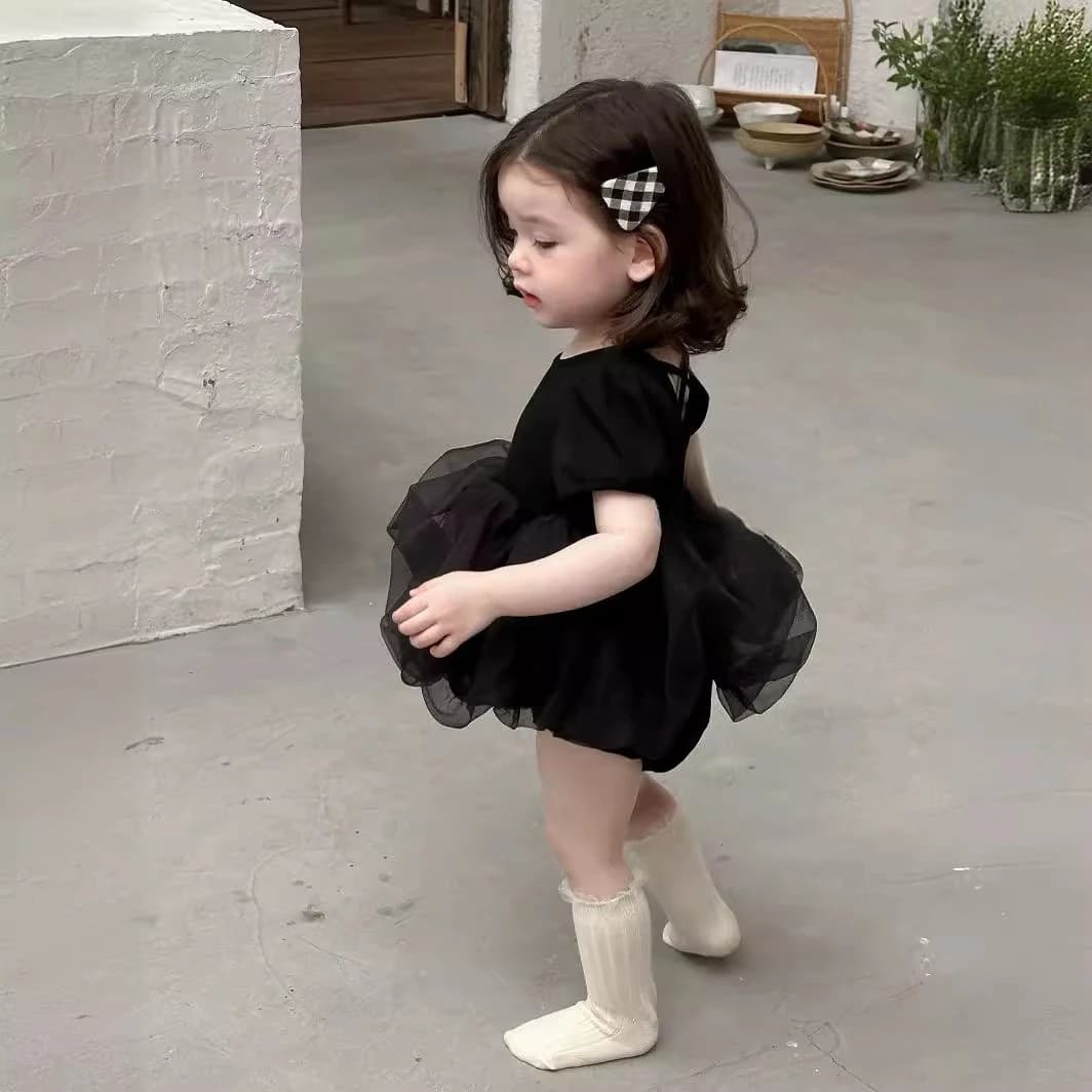 Somenie Summer baby and child conjoined triangle Ha Yi Sha dress crawling dress holiday outing princess dress girl sleeveless