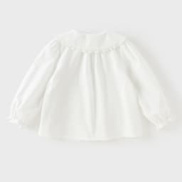 Dave Bella Shirts Autumn Pure Cotton Blouse for Children Spring Girls White Top Clothing Lace Fashion Flower Outdoors DB3261770