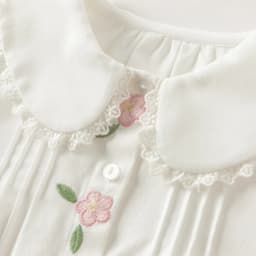 Dave Bella Shirts Autumn Pure Cotton Blouse for Children Spring Girls White Top Clothing Lace Fashion Flower Outdoors DB3261770