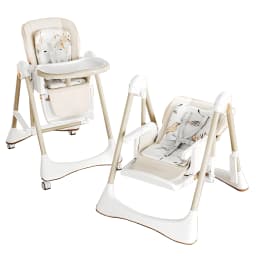 Baby High Chair Baby Dinner Table Chair with Skin Friendly Cotton Pad Multi Functional Infant High Chair