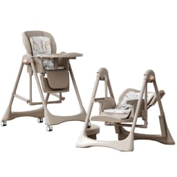 Baby High Chair Baby Dinner Table Chair with Skin Friendly Cotton Pad Multi Functional Infant High Chair