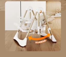 Baby High Chair Baby Dinner Table Chair with Skin Friendly Cotton Pad Multi Functional Infant High Chair