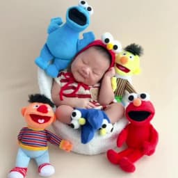 ❤️Newborn Photography Clothing Hat+Jumpsuit+Socks+Doll *4 Studio Baby Photo Props Accessories Clothes Outfits Fotografia