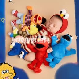 ❤️Newborn Photography Clothing Hat+Jumpsuit+Socks+Doll *4 Studio Baby Photo Props Accessories Clothes Outfits Fotografia