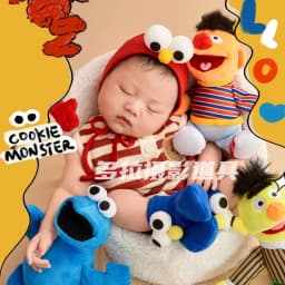 ❤️Newborn Photography Clothing Hat+Jumpsuit+Socks+Doll *4 Studio Baby Photo Props Accessories Clothes Outfits Fotografia