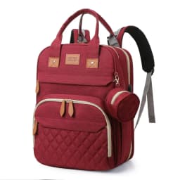 Folding Mommy Bag with USB Port Mosquito Net Portable Multi Function Pee Pad Mother Baby Bag Backpack Bed Nappi Bag