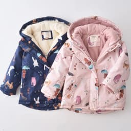 Girls' Softshell Jacket with Fleece,Children's Transition Coat,Windproof Waterproof Rain Jacket,Hood Cartoon Kids Winter Outfits