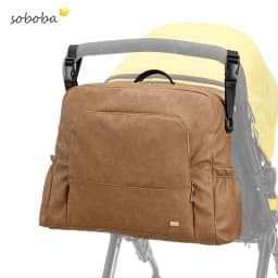 Soboba New Mommy Diaper Backpack Large Capacity Multi-functional Waterproof Diaper Bag for Quick Out Going with 2 Straps