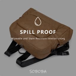 Soboba New Mommy Diaper Backpack Large Capacity Multi-functional Waterproof Diaper Bag for Quick Out Going with 2 Straps