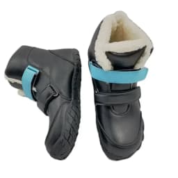 ZZFABER kids shoes Children Barefoot Winter Boots Soft Leather Plush Snow boots for girls Boys Kids Flexible Warm Boots Outdoor