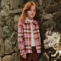 Dave Bella Children's Plaid Autumn Spring Shirt Girls Casual Outdoor Long Sleeve Blouse Tops Formal Party Clothes DK3253679