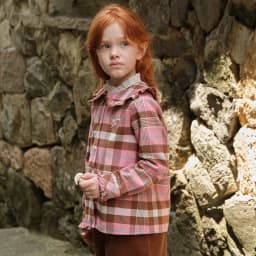 Dave Bella Children's Plaid Autumn Spring Shirt Girls Casual Outdoor Long Sleeve Blouse Tops Formal Party Clothes DK3253679