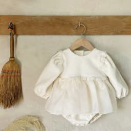 2026 Winter New Baby Girls Fleece Warm Bodysuit Fashion Plush Splice Lace Princess Dress Infant Girls Long Sleeve Jumpsuit + Hat
