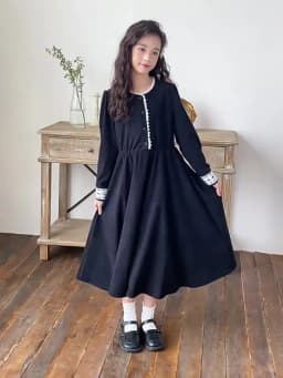 Girls Princess Long Dresses for Kids outfits Corduroy Party Maxi Dress Teens School Uniform Children Costumes 6 7 9 11 13 Years