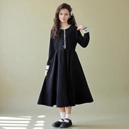 Girls Princess Long Dresses for Kids outfits Corduroy Party Maxi Dress Teens School Uniform Children Costumes 6 7 9 11 13 Years